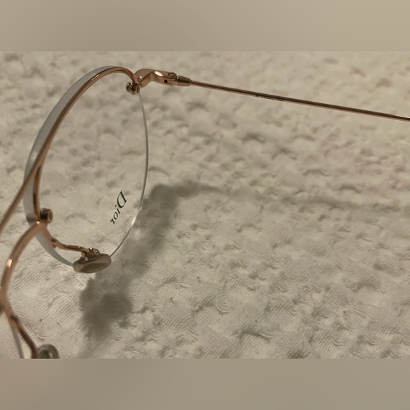 New Dior Aviator Style Gold Frame Eyeglasses Ret. $460 - Picture 4 of 16